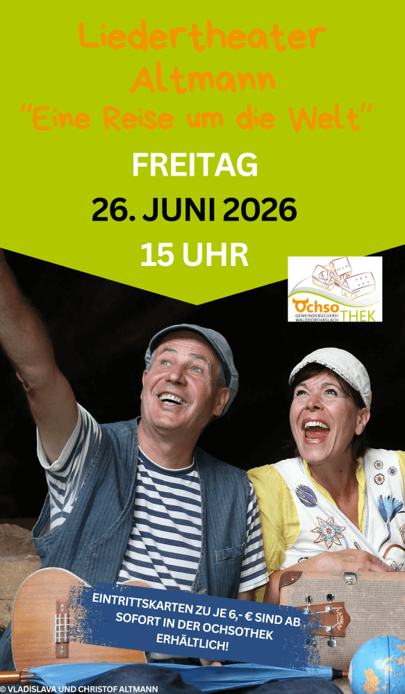 Plakat zur Veranstaltung Liedertheater Altmann 